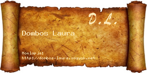 Dombos Laura névjegykártya